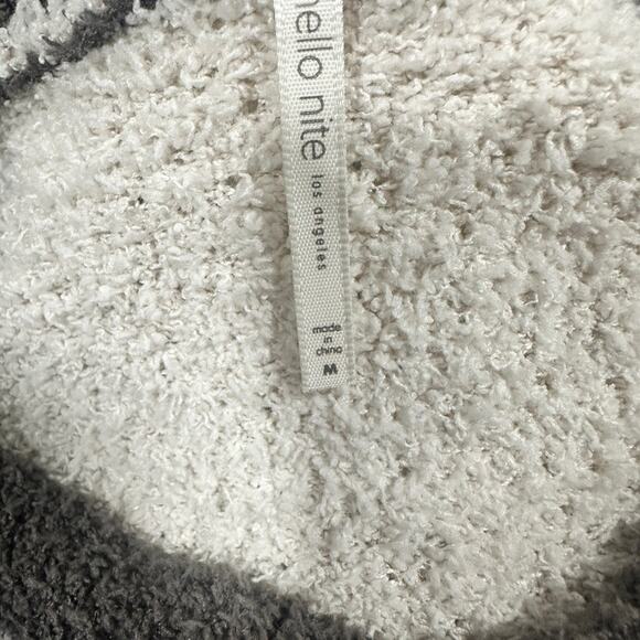 Hello Nite Size Medium Women's Colorblock Plush Crewneck Pullover Sweater - Picture 6 of 8